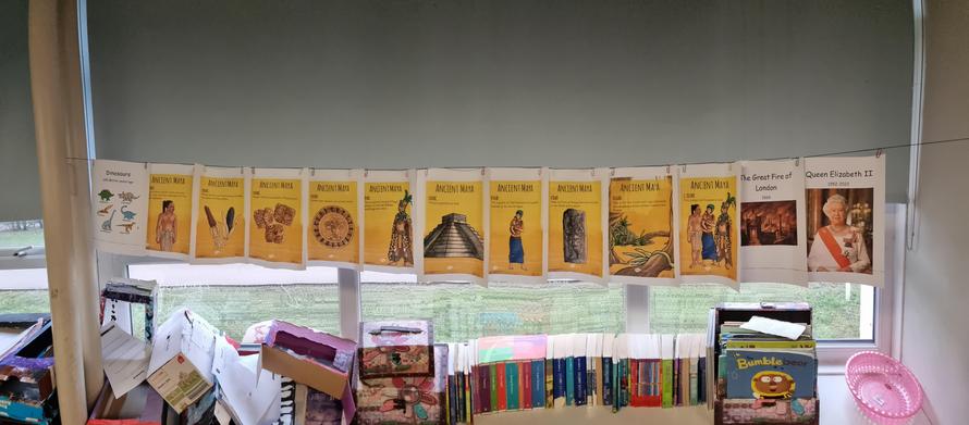 We added other periods of time that we knew from our previous learning