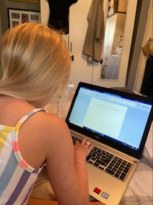 Kayla has been busy writing a fabulous story.