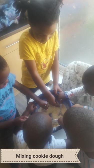 Nyameso mixed the ingredients together!