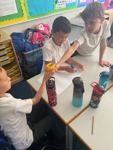 We challenged ourselves to add some adverbs to our noun phrases.