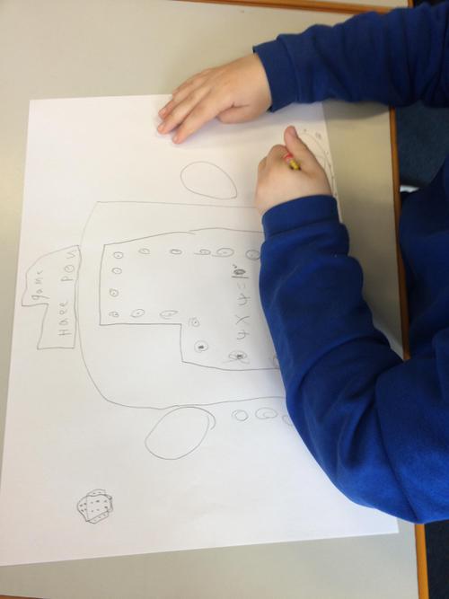 We made our own board games