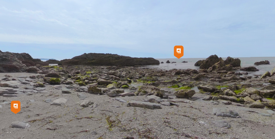 In the UK, we visit the beach and meet an artist who uses rubbish left at the beach.