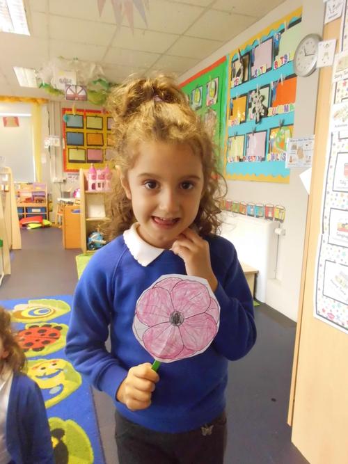 Nikol's poppy for Remembrance