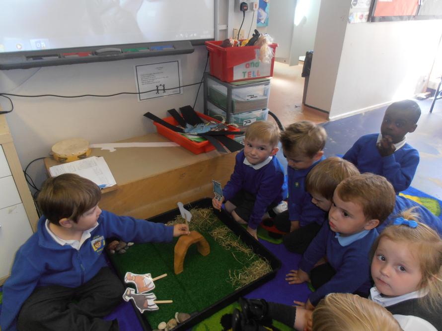 Small world 'three billy goats gruff' story