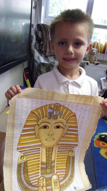 Jake brought his Egyptian photo for show and tell. Well done Jake!