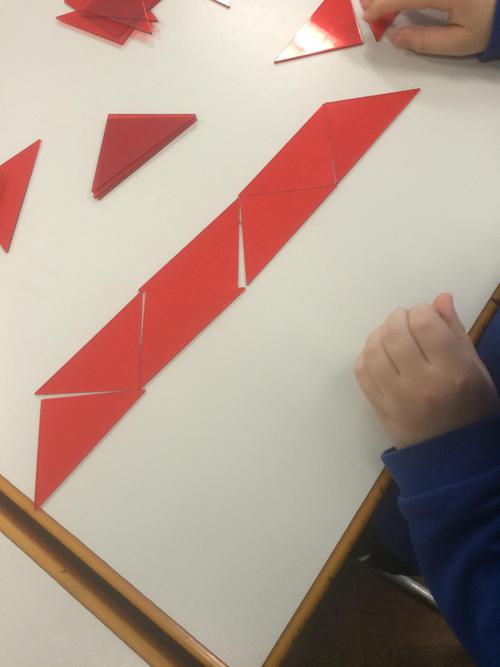 Tesselating shapes on the table