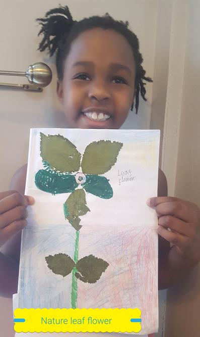 Nyameso created a leaf flower!