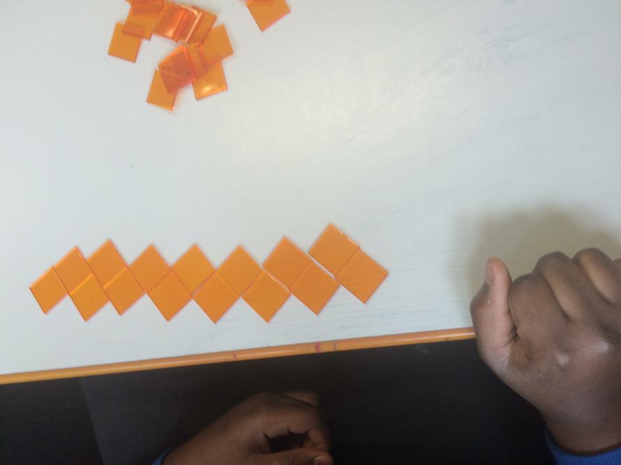 Tesselating shapes on the table