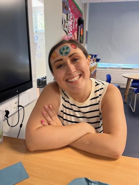 Mrs Smith had her face painted 