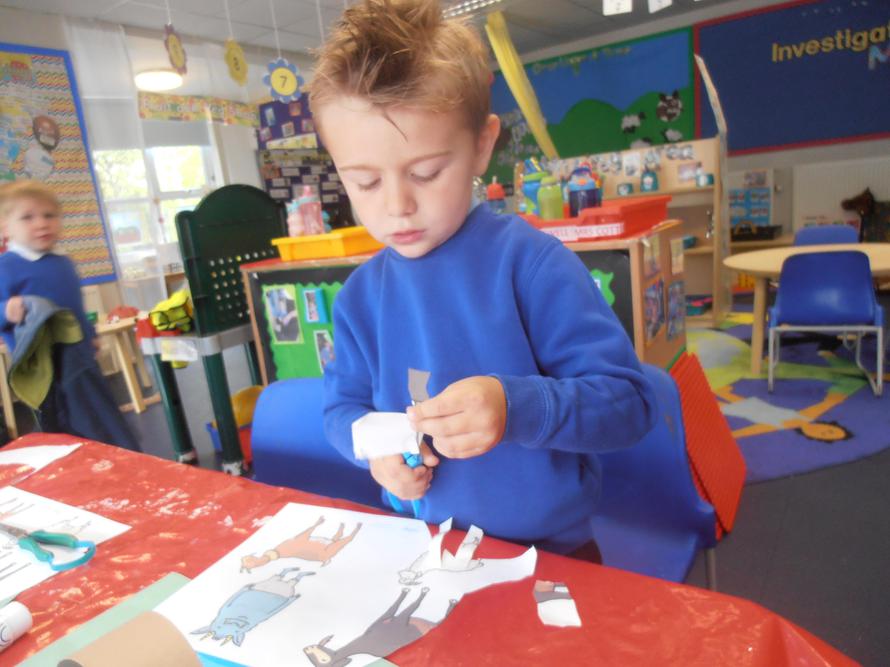 practicing our cutting skills