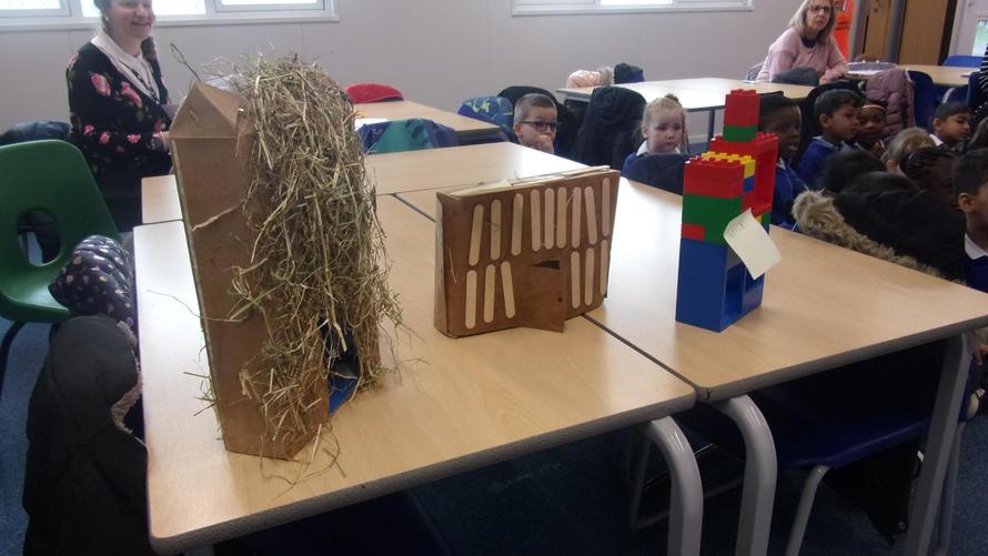 Our houses we built of Straw, Sticks and bricks
