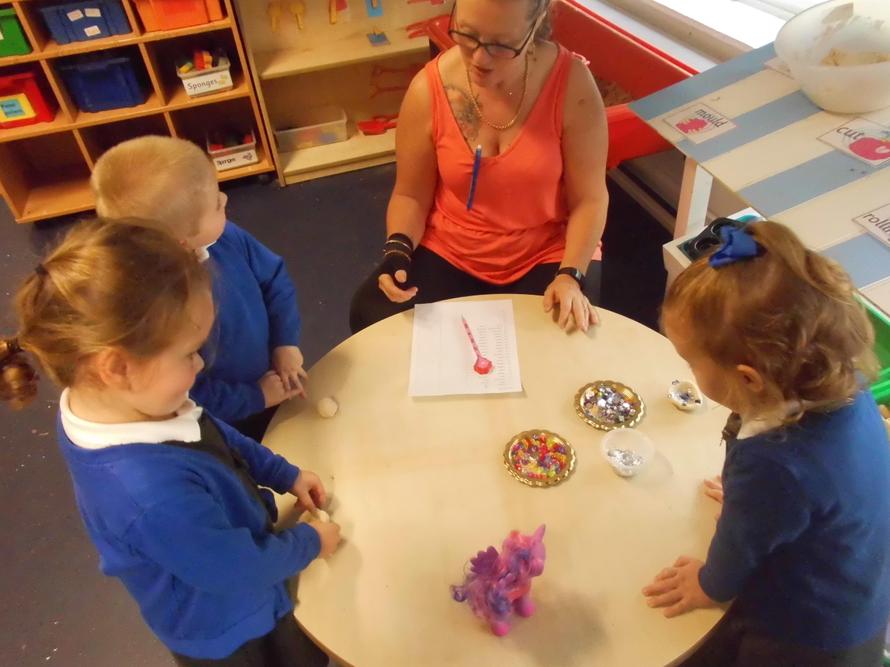 Making salt dough Diwa lamps