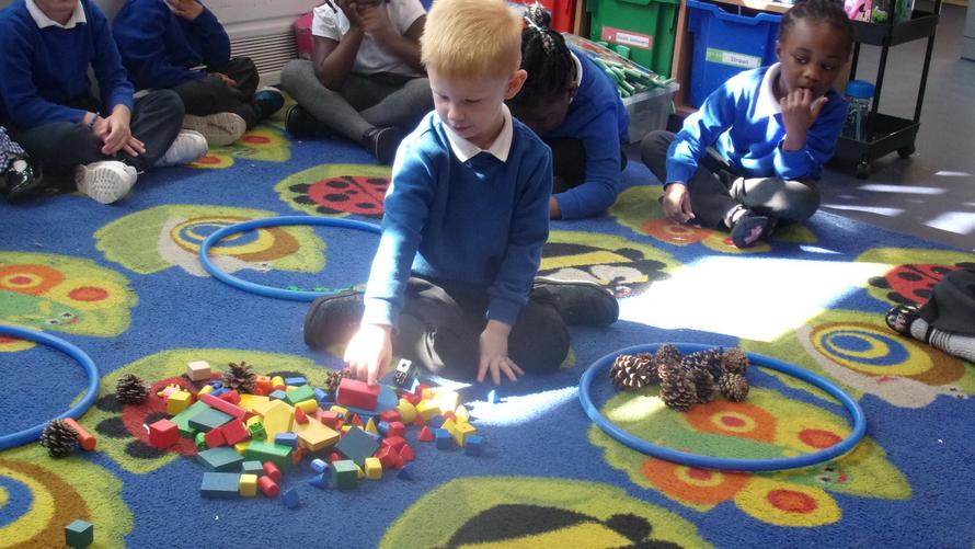 RD are sorting the toys 