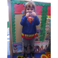 'I am superman girl, i can fly and i can swim too'