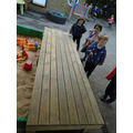 We found a rectangle, the sand tray cover!