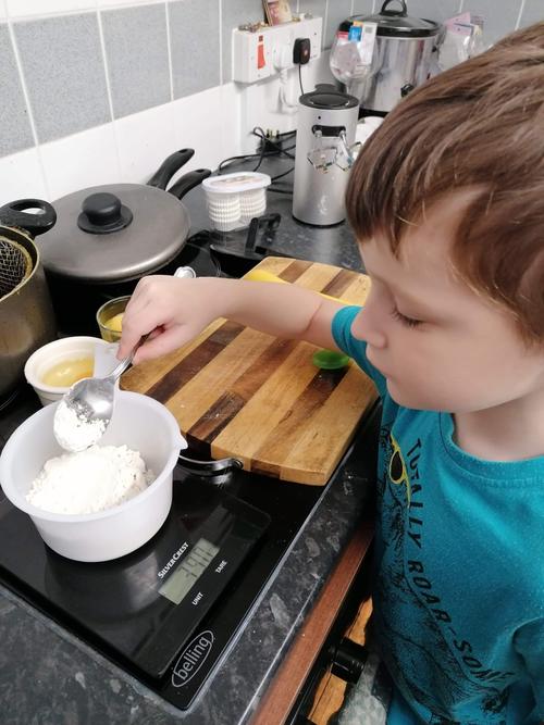 Mitchell measured the ingredients!