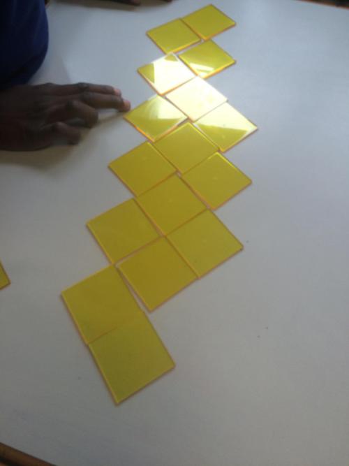 Tesselating shapes on the table