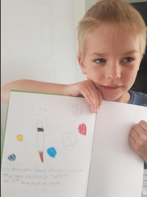 William designed a rocket!