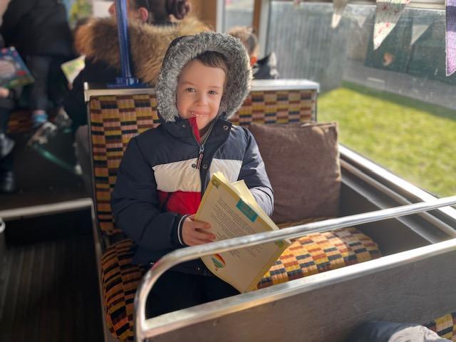 We visited the library bus