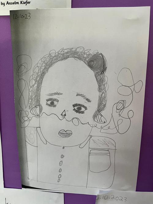 We sketched a portrait of our partner.