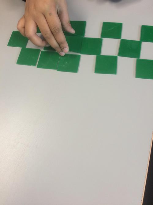 Tesselating shapes on the table