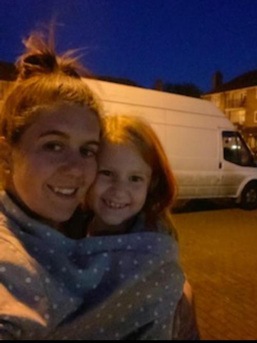 Kayla-Mae went star gazing with her mum! 