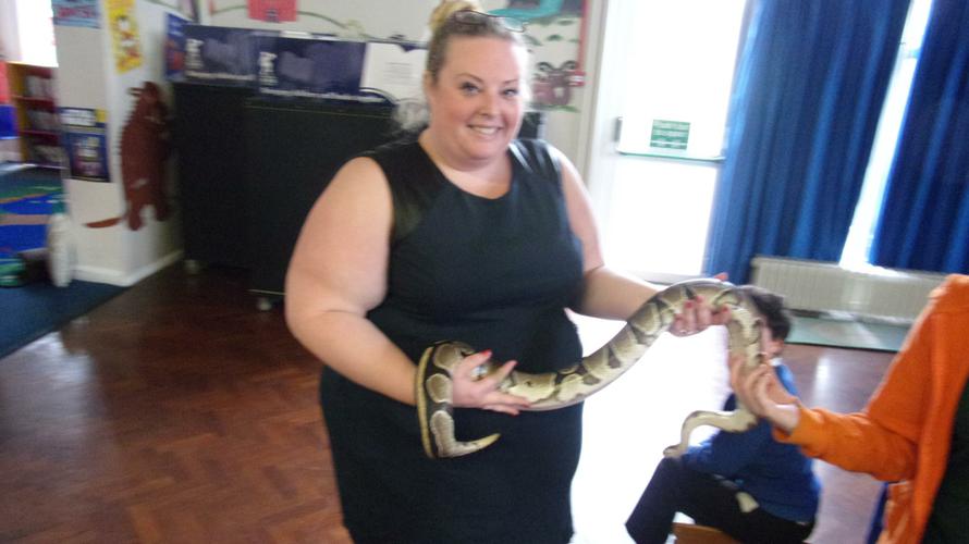 Mrs Downes was very brave! 