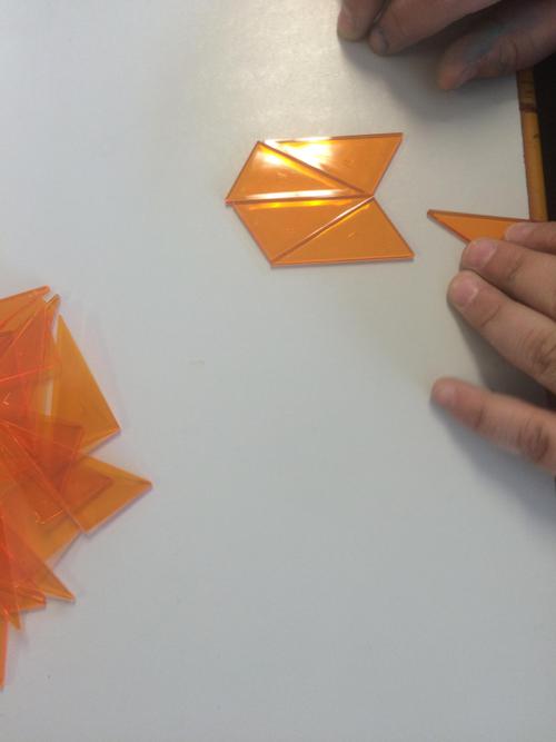 Tesselating shapes on the table