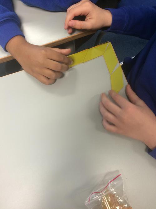 Tesselating shapes on the table