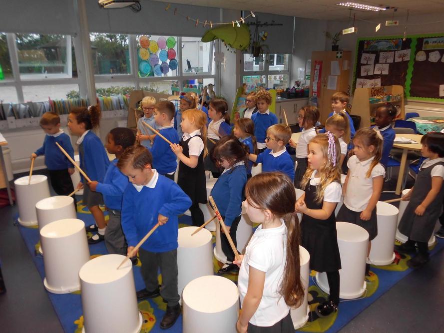 Bucket drumming
