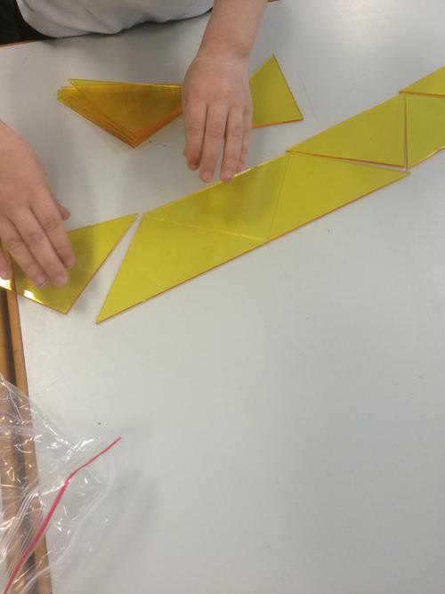 Tesselating shapes on the table