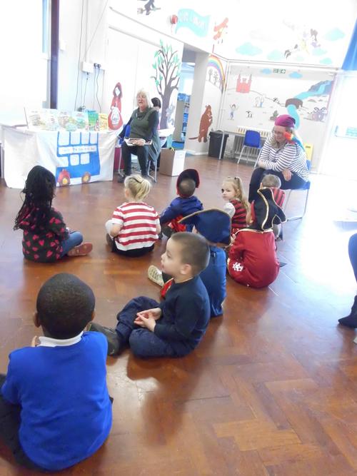 We told pirate jokes together for pirate day