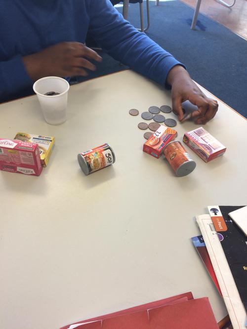 Buying items from a shop