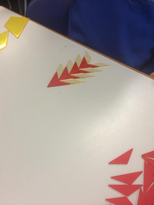 Tesselating shapes on the table