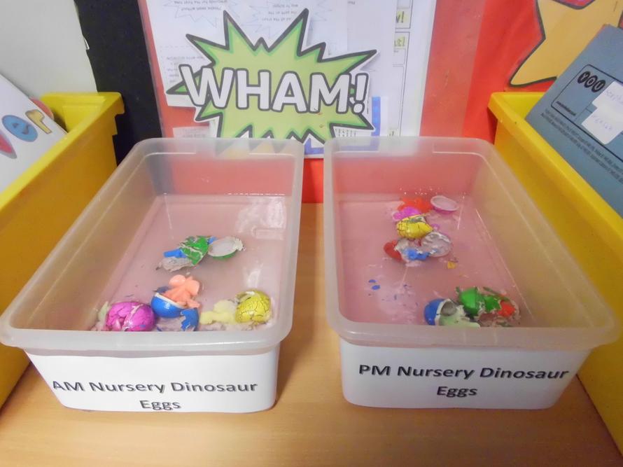 We used warm water to keep the eggs warm