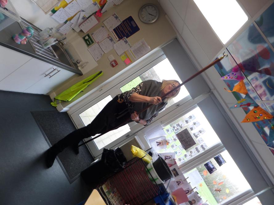 Person who helped put out the fire.