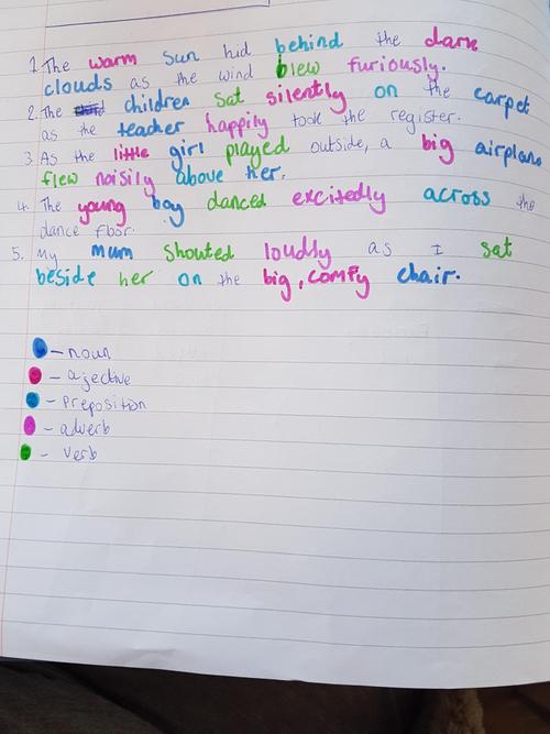 Word Class Activity by Mia 