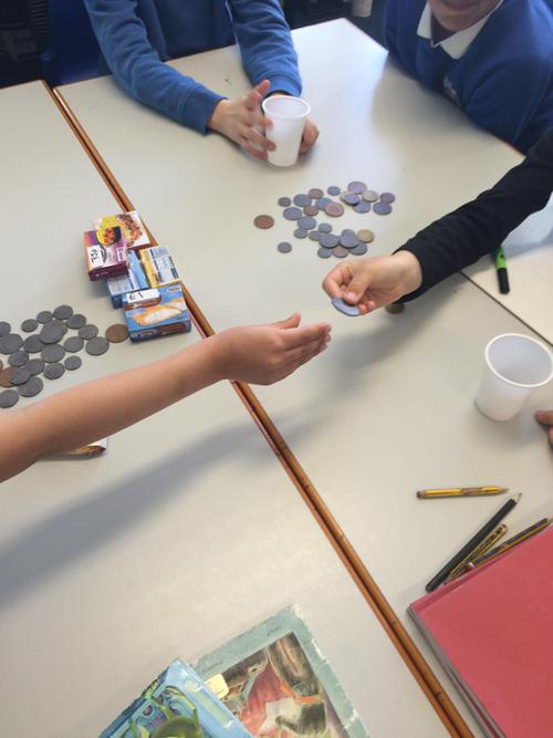 Buying items from a shop