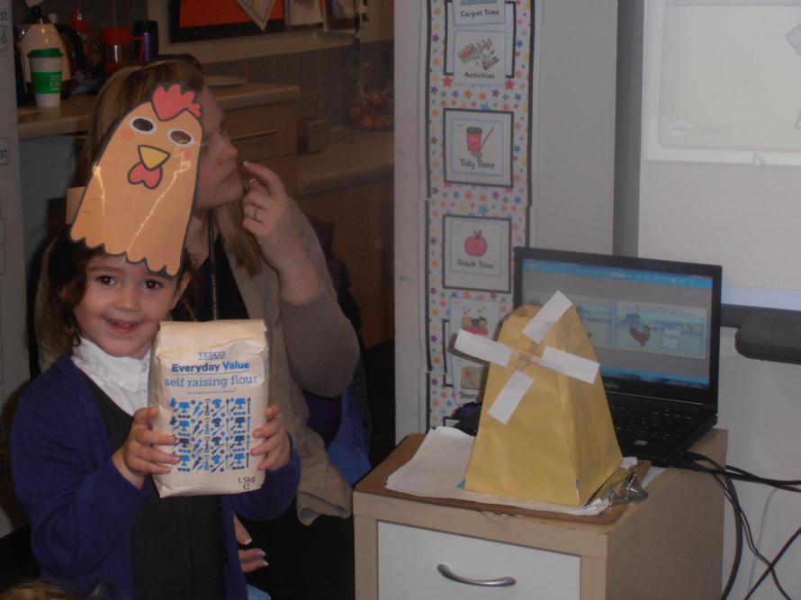 The flour and the windmill!