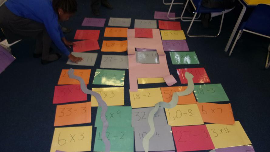 Giant snakes and ladders! 