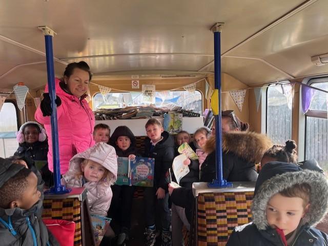 The library bus was fun.