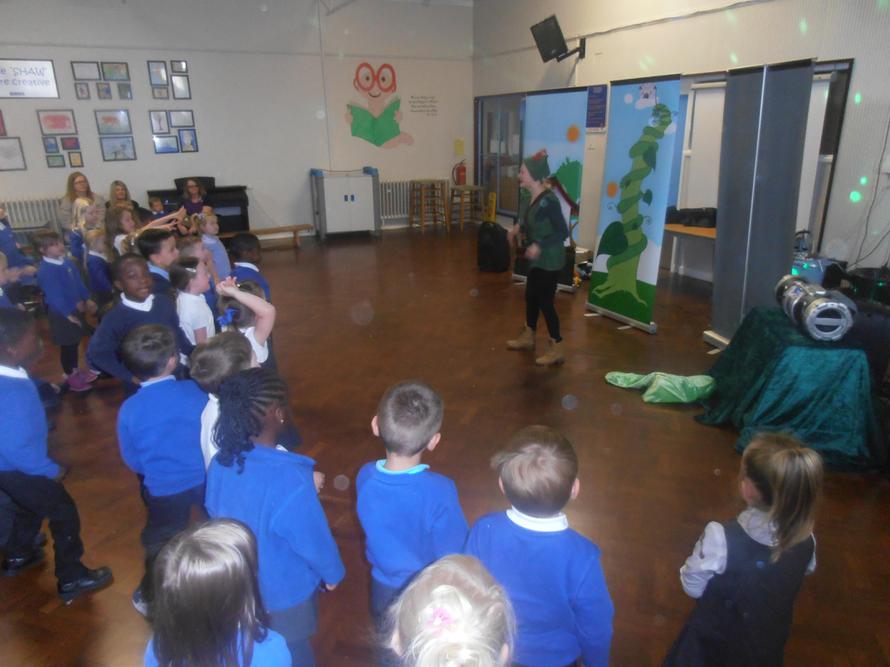 The children enjoyed watching the show!