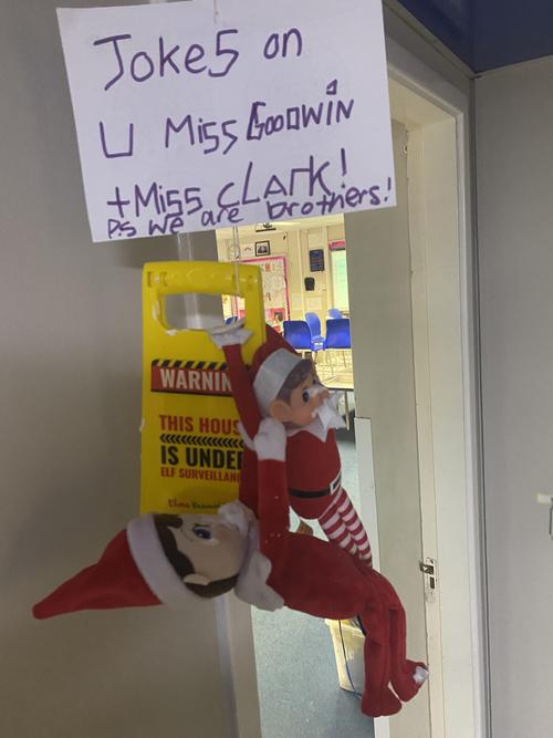 Miss Clark and Miss Goodwin were tricked today!