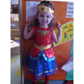 'I am Mylie superhero, i have fire powers,i can run and fly'