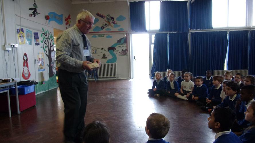 The Geologist showed us some fossils!