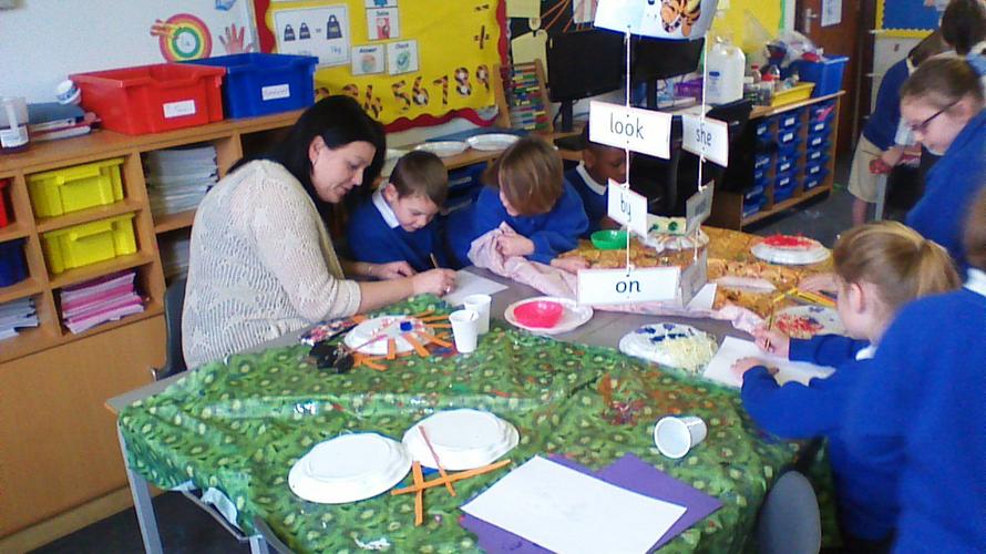 Tommy really enjoyed working with his mummy!