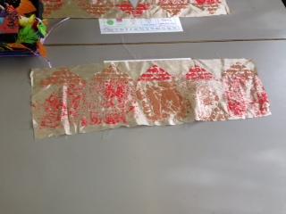 Our pattern stamping.