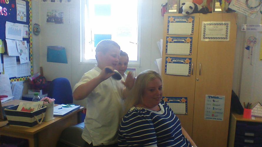 Harry was making Miss Arnott sleepy! Zzzzz