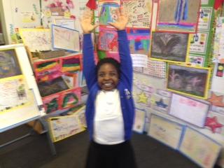 Rachel loved presenting her hard work!