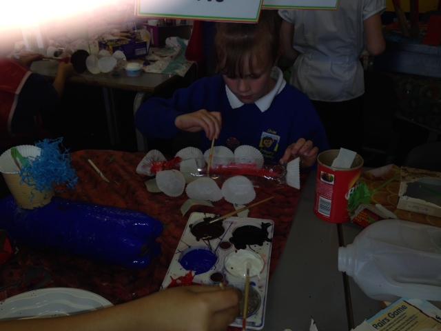 We painted our boats.. 